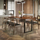 Industrial Solid Wood Furniture 1/4/5/7 Pcs Standard Height Dining Room Table Set Clearhalo 'Dining Room Sets' 'Dining Tables & Seating' 'dining_room_set' 'furn' 'furn_dining_room_set' 'Furniture' 'Kitchen & Dining Furniture' 1200x1200_20e216b5-96b5-4412-a1e4-618b18a7b847