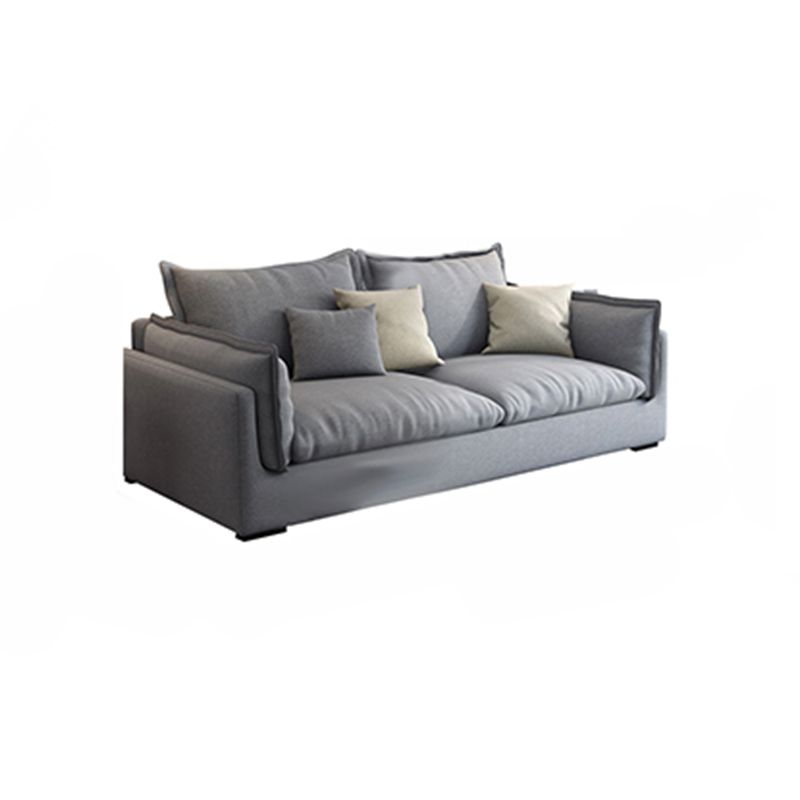 Nordic Square Arm Sofa & Chaise Loose Back Cushions Sofa - 26.77" H Clearhalo 'furn' 'furn_sectionals' 'Furniture' 'Living Room Furniture' 'Sectionals' 1200x1200_20e25be3-7572-4554-ba4b-a78a1a3f2fa9