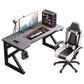 Industrial 23.62" Wide Office Desk Stone Rectangular Gaming Desk