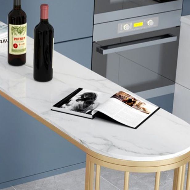 Glam Style Bar Table Stone Top Pub Table with Cabinet for Dining Room Clearhalo 'Bar Furniture' 'Bar Tables' 'bar_tables' 'furn' 'furn_bar_tables' 'Furniture' 'furniture_bar_tables' 'Kitchen & Dining Furniture' 1200x1200_20e4ea61-0f19-49d6-8474-30da2ad4b2e0