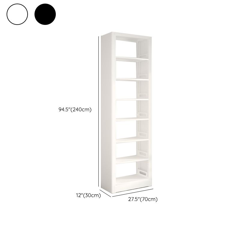 Modern Open Back Bookshelf Vertical Metal Bookcase with Shelves Clearhalo 'Bookcases' 'furn' 'furn_bookcases' 'Furniture' 'Office Furniture' 1200x1200_20e524a0-2f10-43e6-a29e-46d46e148cd3