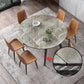 Round Extendable Stone Dining Site Table Contemporary 51.2'' Dinette Table Clearhalo ' dining_table' 'Dining Tables & Seating' 'Dining Tables' 'furn' 'furn_dining_table' 'Furniture' 'furniture_dining_table' 'Kitchen & Dining Furniture' 'kitchen&dining_furn' 'kitchen' 'kitchen_dining_table' 1200x1200_20e6d818-be7e-4966-b4ca-44978f4288eb