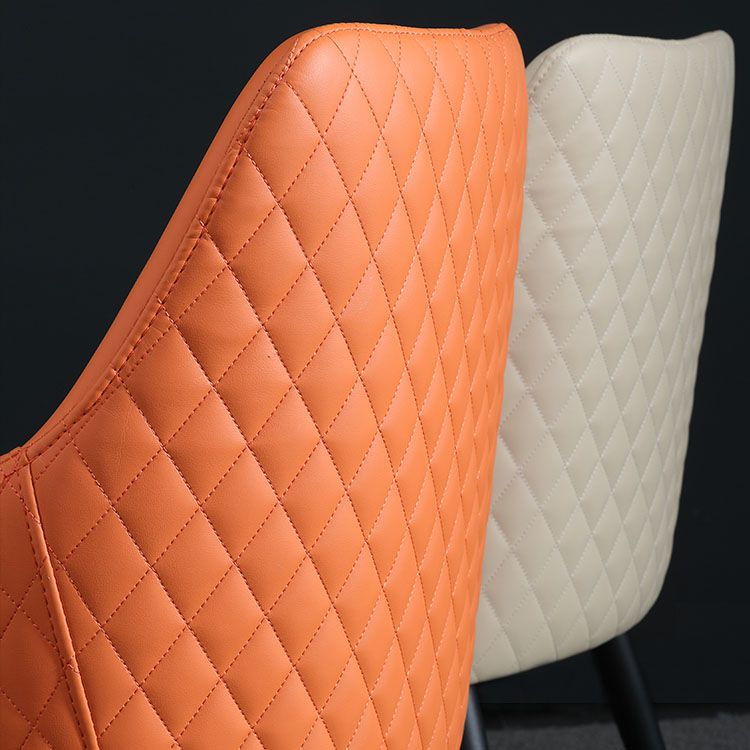 モダンなダイニングルームダイニングチェアフェイクレザーダイニングサイドチェア