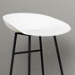 Modern Backrest Armless Counter Stool Iron Cafe Bar Stool with  Acrylic Seat