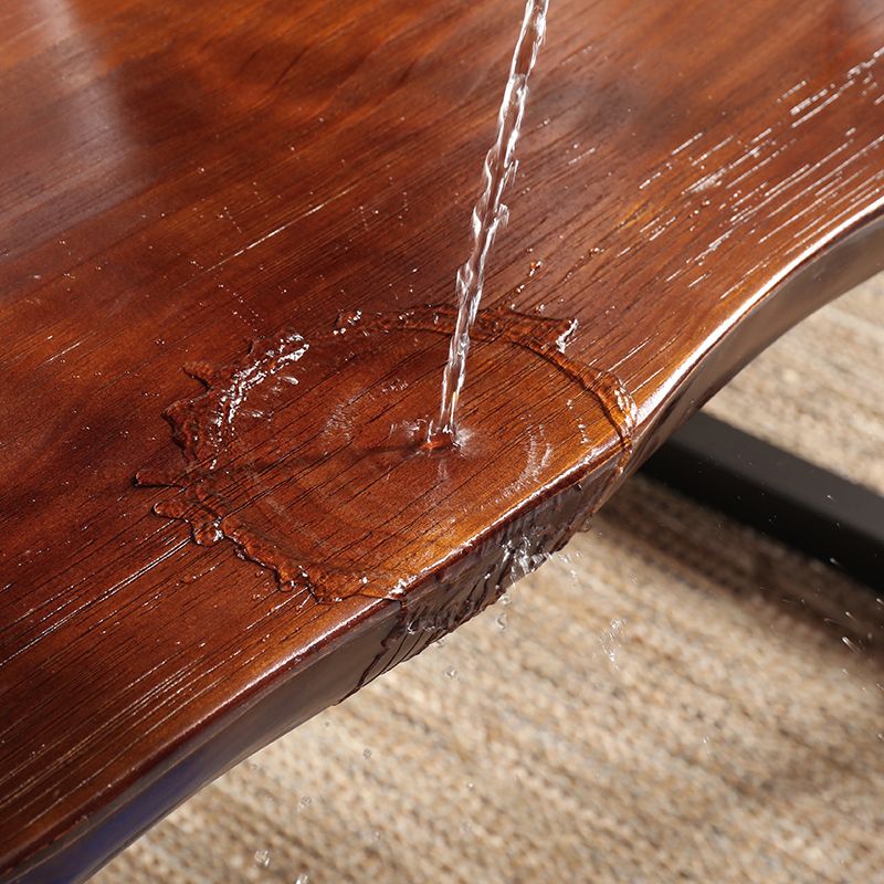 Escritorio de oficina de madera sólida de estilo de escritura de casa y oficina de estilo contemporáneo marrón