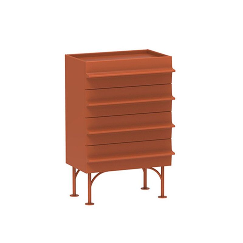 Compatible contemporáneo de almacenamiento vertical de almacenamiento de madera con 4 cajones para el hogar