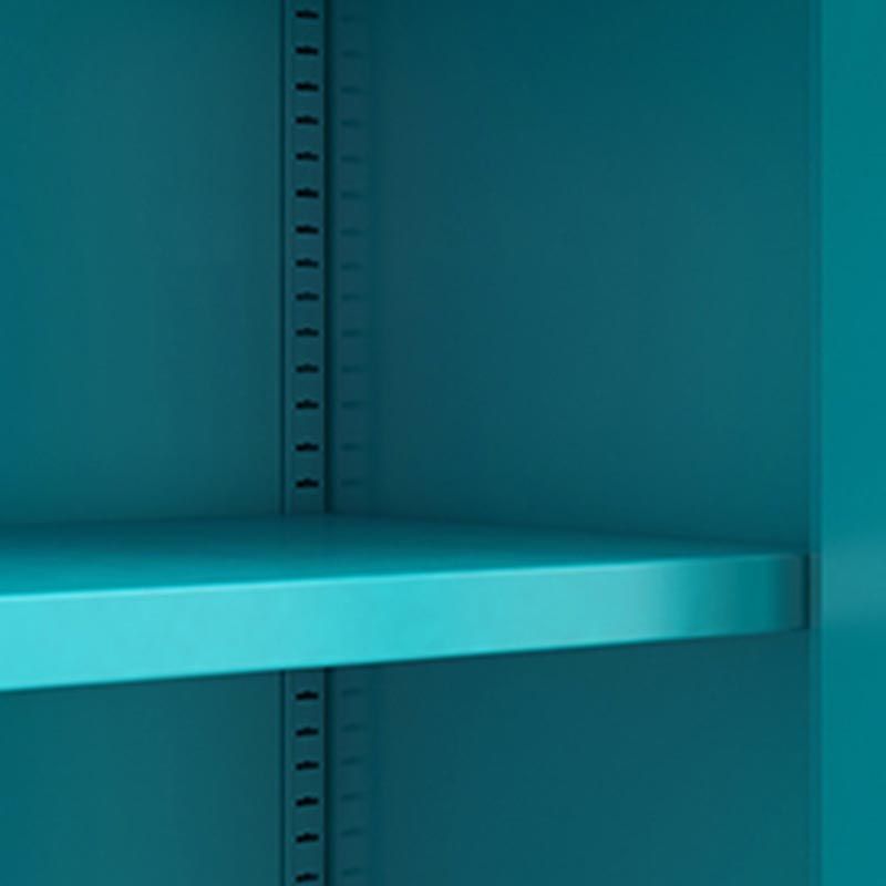 White Steel Wardrobe Cabinet with Adjustable Shelves Modern Wardrobe Closet Clearhalo 'Armoires & Wardrobes' 'armoires_wardrobes' 'Bedroom Furniture' 'furn' 'furn_armoires_wardrobes' 'Furniture' 1200x1200_20e940d5-5e6e-412f-b470-85cbdbb984c5