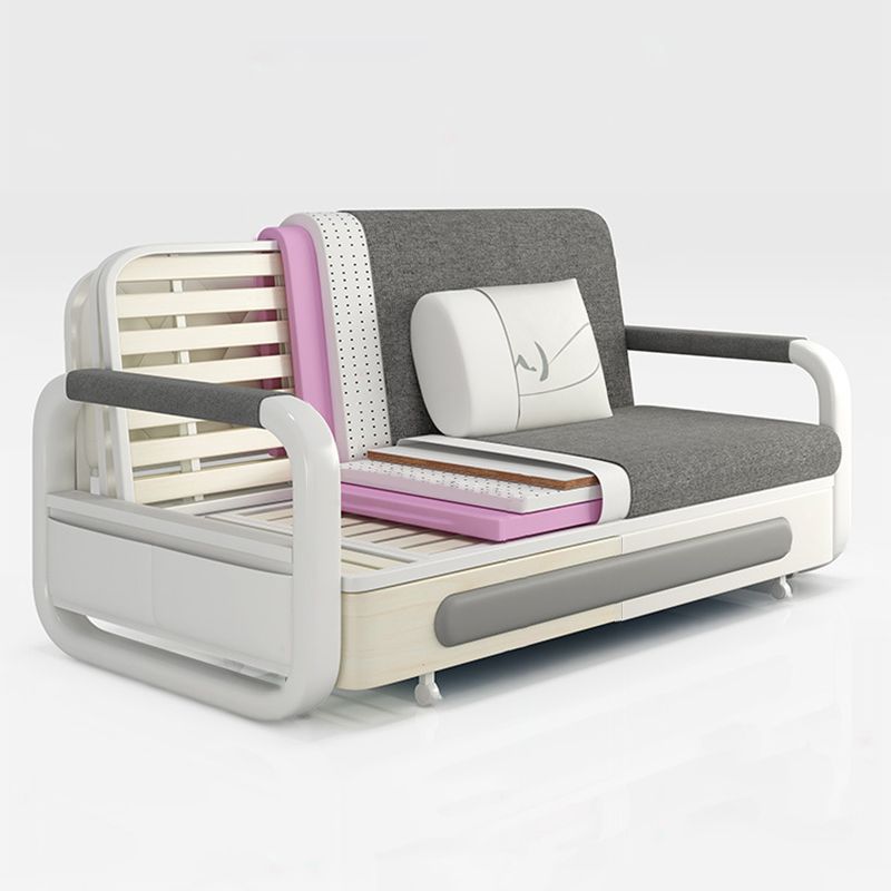 Canapé de bras carré à linge lavable canapé pliable standard pour le salon