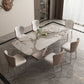 Glam 1/2/5/6/7 Pieces Dining Room Set Sintered Stone Dining Table Clearhalo 'Dining Room Sets' 'Dining Tables & Seating' 'dining_room_set' 'furn' 'furn_dining_room_set' 'Furniture' 'furniture_dining_room_set' 'Kitchen & Dining Furniture' 1200x1200_20ef3954-6d83-4d67-8361-6524f2ec319c