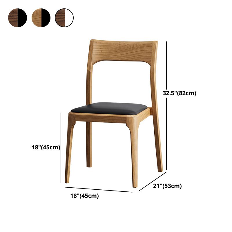Armless Dining Chairs Modern Ash Wood Side Chairs for Dining Room Clearhalo 'Dining Chairs' 'Dining Tables & Seating' 'dining_chair' 'furn' 'furn_dining_chair' 'Furniture' 'furniture_dining_chair' 'Kitchen & Dining Furniture' 1200x1200_20f28e93-8eca-4a9b-8809-85faadf31ac1