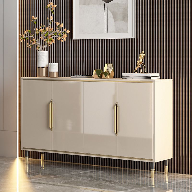 Sideboard Sideboard in stile glam beige con porte per soggiorno