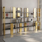 4 Shelves Contemporary Bookcase Standard Metal Open Back Bookshelf Clearhalo 'Bookcases' 'furn' 'furn_bookcases' 'Furniture' 'Office Furniture' 1200x1200_20f9f47f-4a4d-4305-a773-076c57b95822