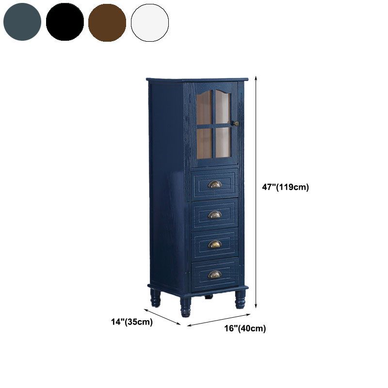 Coffre de chambre à coucher verticale nautique coffre de rangement en bois avec tiroirs