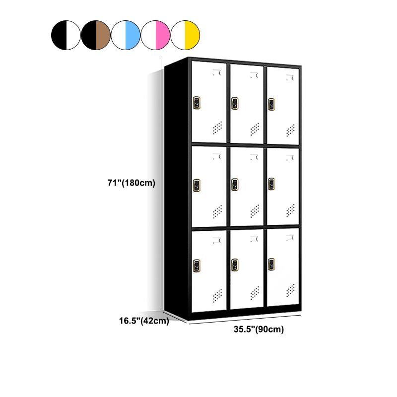 Scharnierende garderobe kast eigentijdse metalen garderobe armoire voor thuis