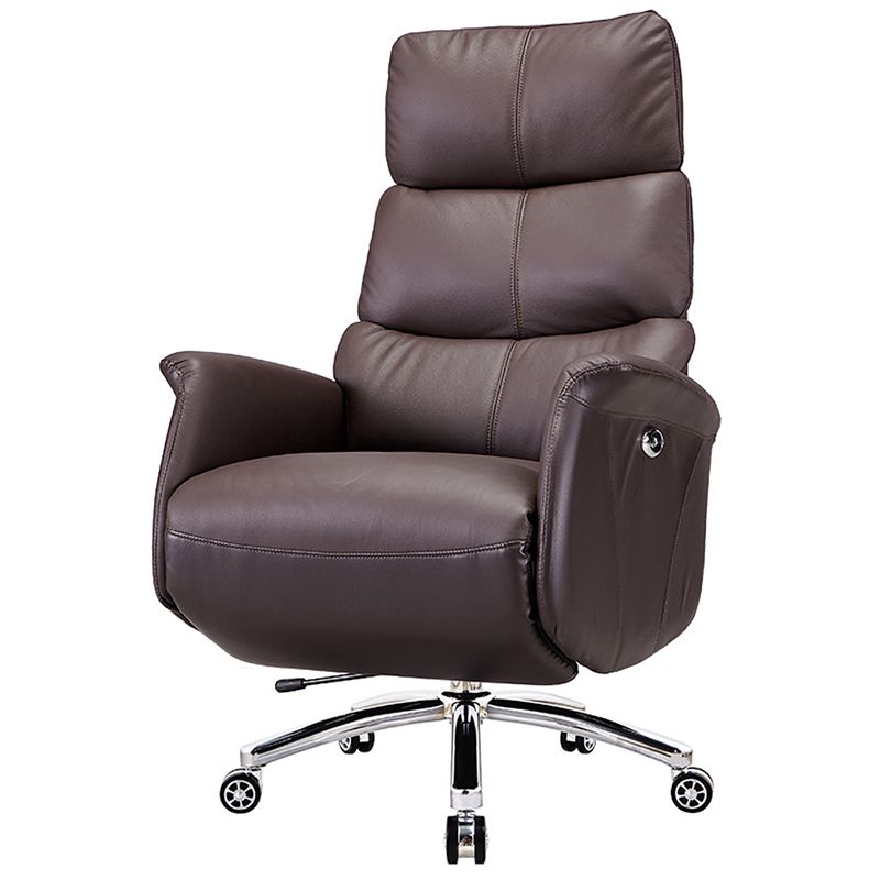 Modern Slide Office Chair Armless Leather Adjustable Seat Height Chair Clearhalo 'furn' 'furn_office_chair' 'Furniture' 'Office Chairs' 'Office Furniture' 'office_chair' 1200x1200_20fb87ba-7186-4827-ad00-ae0a23cba394