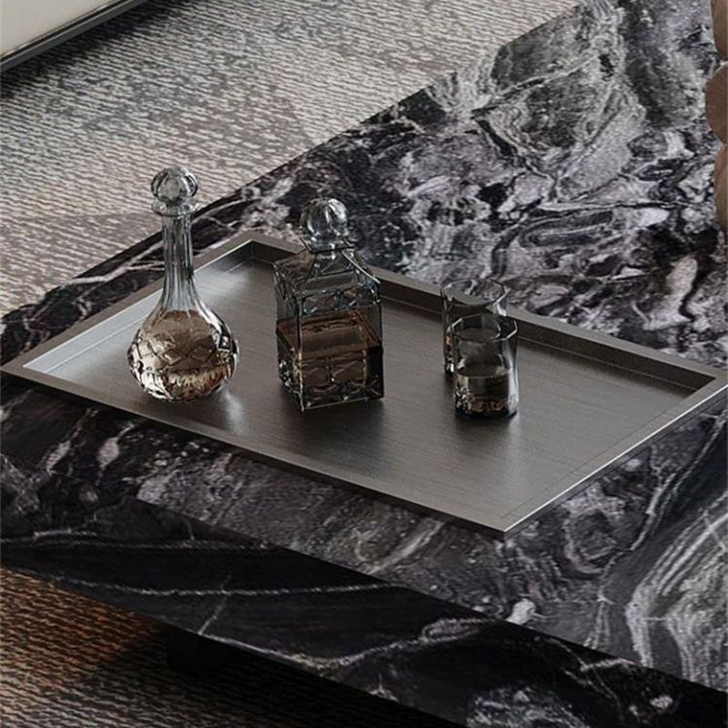 Block Coffee or End Table Contemporary Marble Square/Rectangle Prevent Scratches