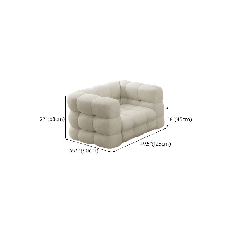 35" Wide Scandinavian Sofa Bed White Fabric Seating with Pillows Clearhalo 'furn' 'furn_sofas' 'Furniture' 'Living Room Furniture' 'Sofa' 'sofas' 1200x1200_20fc4a0a-fb18-4585-85e1-ad7f31778d54
