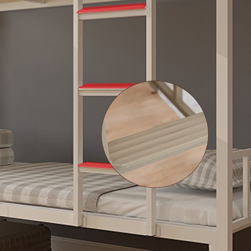 Lit superficiel contemporain lit de couleur de couleur en fer avec tête de lit et pied de pied