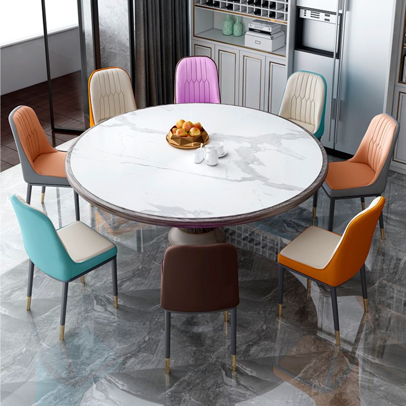 Contemporary Leather Curved Dining and Accent Chairs Parsons Chairs Clearhalo ' kitchen&dining_furn' 'Dining Chairs' 'Dining Tables & Seating' 'dining_chair' 'furn' 'furn_dining_chair' 'Furniture' 'furniture_dining_chair' 'Kitchen & Dining Furniture' 'kitchen' 1200x1200_20fde73f-604c-4d0e-bf52-277720615885