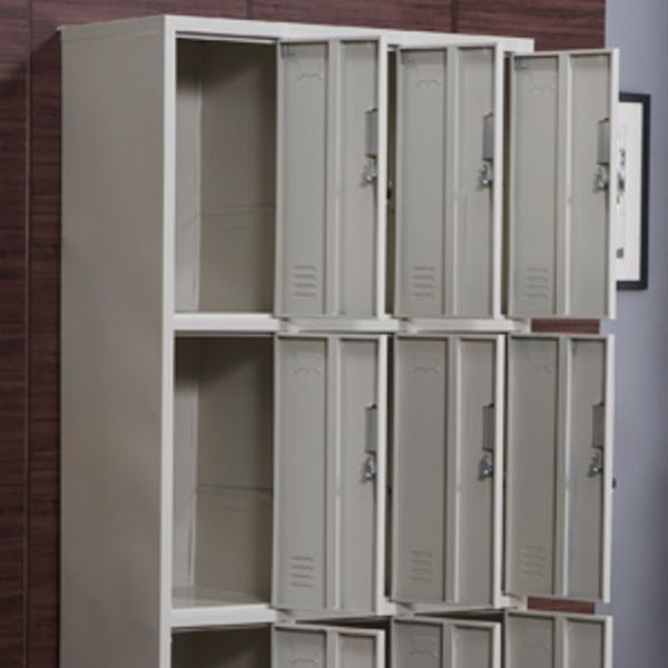 Contemporary Style Home Wardrobe Metal Wardrobe Closet with Locks