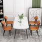 Scandinavian Home Side Chair Wingback Metal Upholstered Dining Room Chair Clearhalo ' kitchen&dining_furn' 'Dining Chairs' 'Dining Tables & Seating' 'dining_chair' 'furn' 'furn_dining_chair' 'Furniture' 'furniture_dining_chair' 'Kitchen & Dining Furniture' 'kitchen' 1200x1200_21007b0c-eaf5-4967-9b40-bfd4b31bcbf1