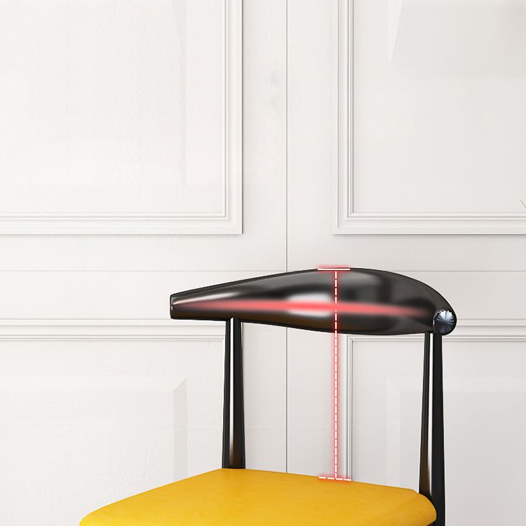 Nordic Style Dining Side Chairs Armless Chairs for Kitchen with Metal Legs (Set of 2) Clearhalo ' kitchen&dining_furn' 'Dining Chairs' 'Dining Tables & Seating' 'dining_chair' 'furn' 'furn_dining_chair' 'Furniture' 'furniture_dining_chair' 'Kitchen & Dining Furniture' 'kitchen' 1200x1200_2100b088-52ed-496d-8c0b-51b43dc34f8b