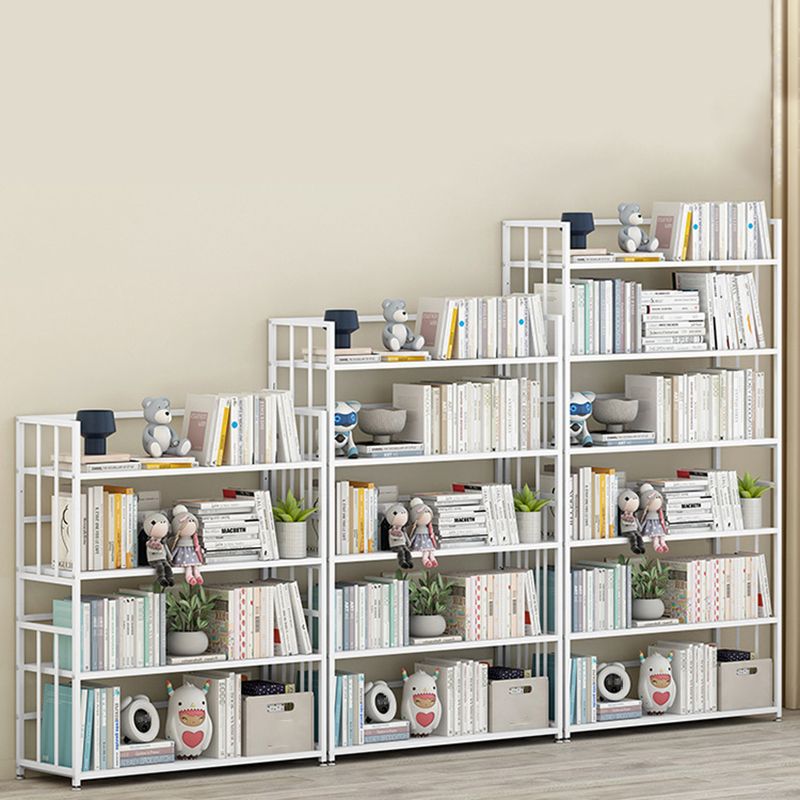 垂直長方形の本棚メタル9.8 "広いオープンブックケースブックシェルフコンテンポラリー