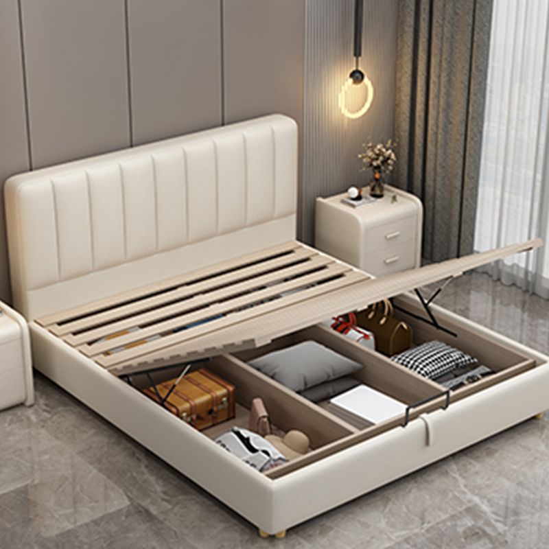 Letto in legno in legno glam Fucice in fico del letto standard con gambe per camera da letto