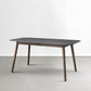 Stone Top Dining Table Mid-Century Modern Dining Table with 4 Brown Legs Clearhalo 'Dining Tables & Seating' 'Dining Tables' 'dining_table' 'Furniture' 'furniture_dining_table' 'Kitchen & Dining Furniture' 'kitchen' 'kitchen_dining_table' 1200x1200_21038715-60fd-43a7-ae13-25a78c7649c3