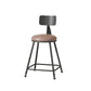 Modern Armless Backrest Counter Stool Iron Cafe Bar Stool with Leather Cushion Clearhalo 'Bar Furniture' 'Bar Stools' 'bar_stools' 'furn' 'furn_bar_stools' 'Furniture' 'furniture_bar_stools' 'Kitchen & Dining Furniture' 1200x1200_2104856f-18c4-4d4e-80d3-d99c5be8f9a1