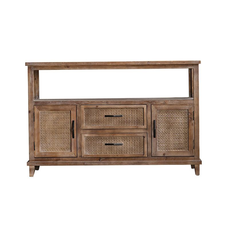 Armoire en bois industrielle avec portes et tiroirs armoire en bois en détresse