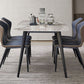 Minimalist Rectangle Sintered Stone Dining Table with Metal Base Dining Table for Restaurant Clearhalo ' dining_table' 'Dining Tables & Seating' 'Dining Tables' 'Furniture' 'furniture_dining_table' 'Kitchen & Dining Furniture' 'kitchen&dining_furn' 'kitchen' 'kitchen_dining_table' 1200x1200_2105803c-6686-4062-a1fb-8ec09c24e3b3
