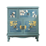 Traditional Solid Wood Bedroom Storage Chest Vertical Chest with Drawers