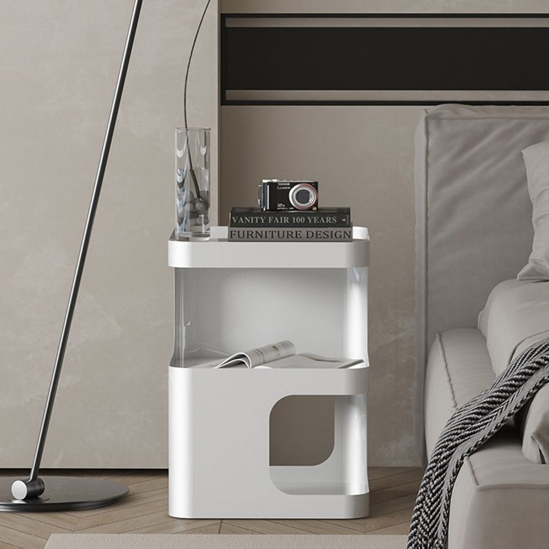 Square Iron End Table Set 21.26" Tall Metal Side Table with Storage Shelves Clearhalo 'Coffee & Accent Tables' 'End & Side Tables' 'end_side_tables' 'furn' 'furn_end_side_tables' 'Furniture' 'Living Room Furniture' 1200x1200_210703c4-5bd8-457f-a87f-f8fc4b6c0598