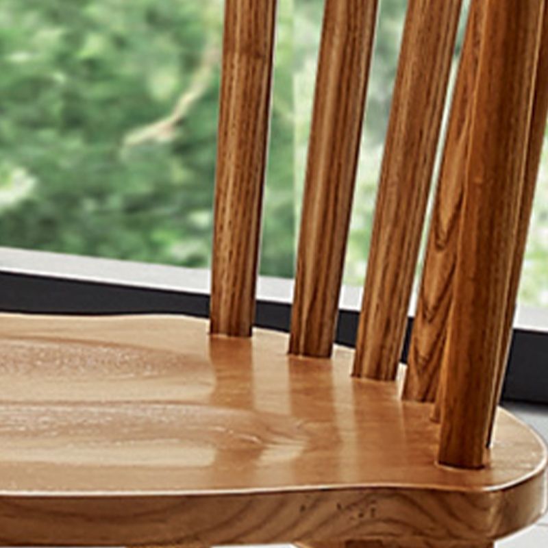Slat Back Side Chair Wood Scandinavian Dining Kitchen Room Chair