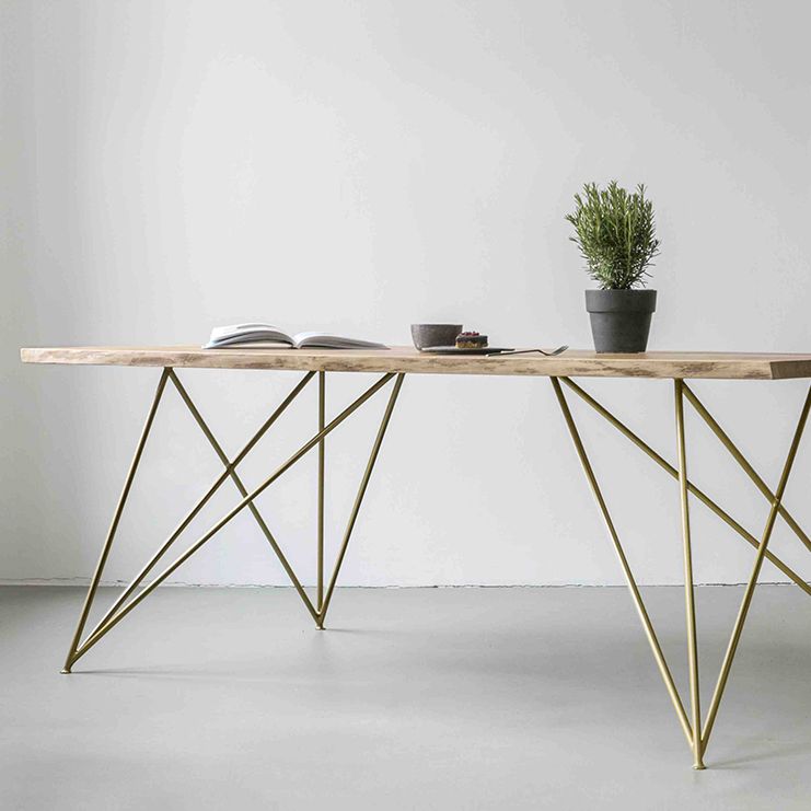 Rectangle 4 Legs Luxury Dining Table Wood Color Fixed Table of Solid Wood Clearhalo ' dining_table' 'Dining Tables & Seating' 'Dining Tables' 'furn' 'furn_dining_table' 'Furniture' 'furniture_dining_table' 'Kitchen & Dining Furniture' 'kitchen&dining_furn' 'kitchen' 'kitchen_dining_table' 1200x1200_21073442-72a4-465e-94fa-f2cd62f14c8c