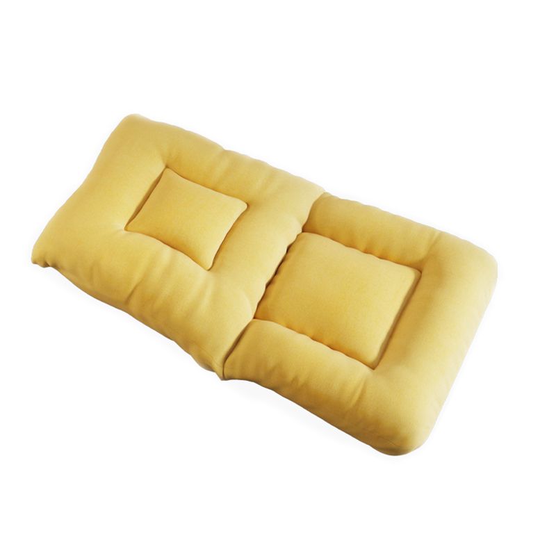 Chaise sans bras convertible avec chaise de couleur unie-oreiller pour salon / chambre à coucher