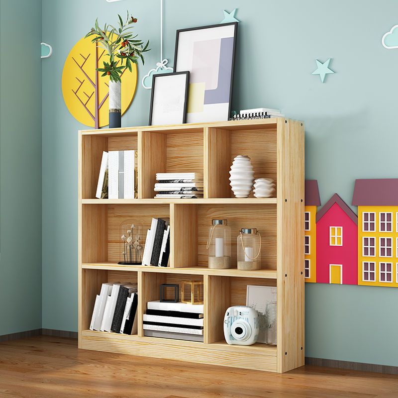 Contemporary Wood Bookcase Standard Bookshelf for Home Office 9.4" Wide Clearhalo 'Bookcases' 'furn' 'furn_bookcases' 'Furniture' 'Office Furniture' 1200x1200_21080368-e345-4def-ac82-fb09c99aee6d