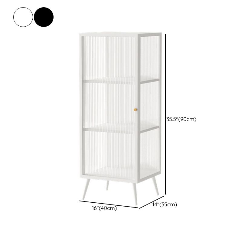 Glam Metal Sideboard a buffet Porte in vetro armadi a buffet