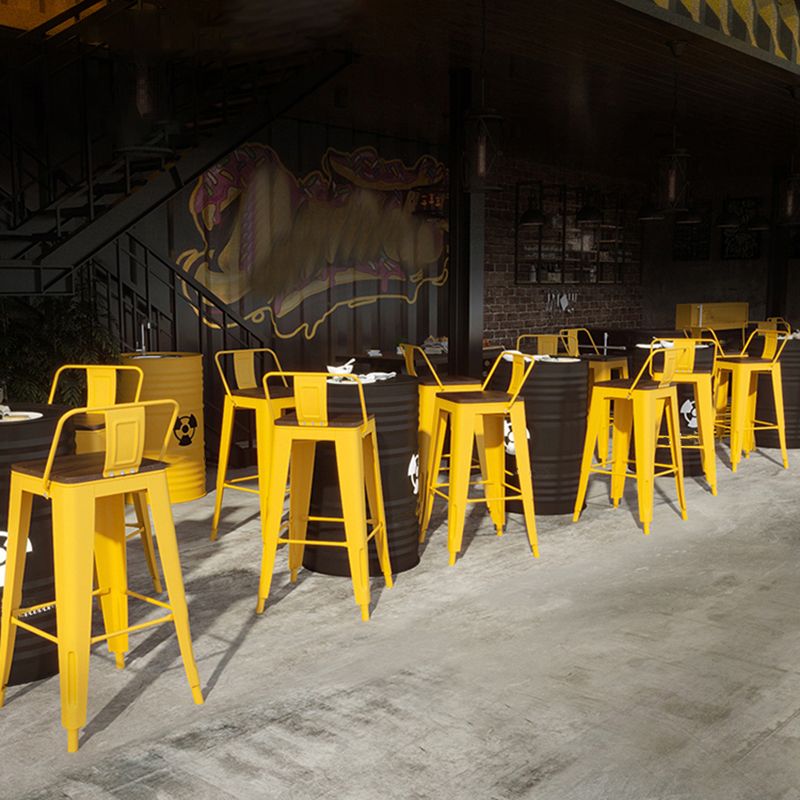 Industrial Yellow Counter Stools Iron Wooden Bar Bristol Stools with Low Back Clearhalo 'Bar Furniture' 'Bar Stools' 'bar_stools' 'furn' 'furn_bar_stools' 'furniture_bar_stools' 'Kitchen & Dining Furniture' 'kitchen&dining_furn' 'kitchen' 'kitchen_furn' Furniture' 1200x1200_210c8447-fed3-49a8-b41e-61c3aaf35ba9