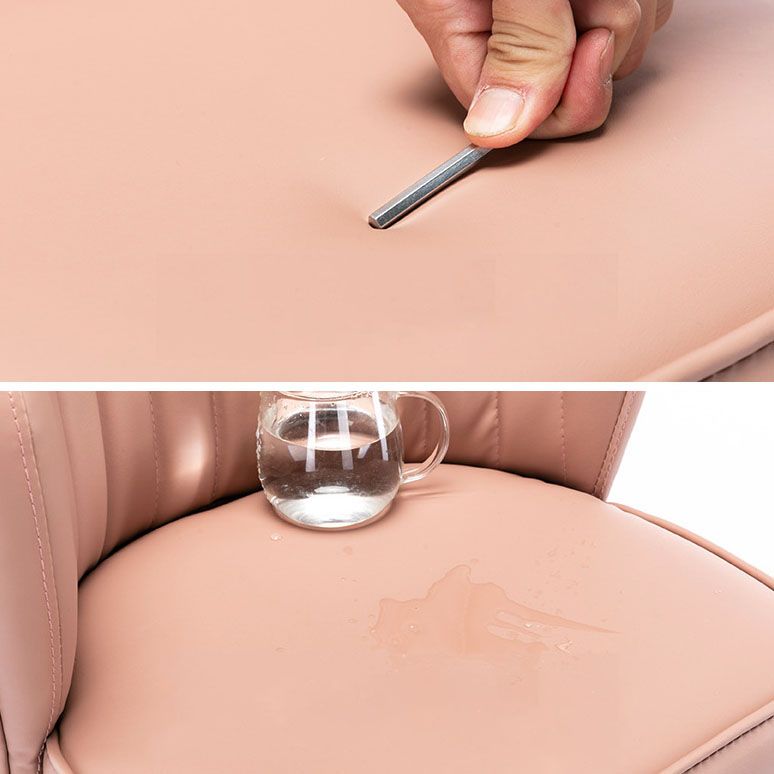 Scandinavian Footrest Checkout Counter Stool Matte Finish PU Leather Barstool Clearhalo 'Bar Furniture' 'Bar Stools' 'bar_stools' 'furn' 'furn_bar_stools' 'Furniture' 'Kitchen & Dining Furniture' 1200x1200_210e6e43-cdc2-4d78-ae3d-cf72a16fe227