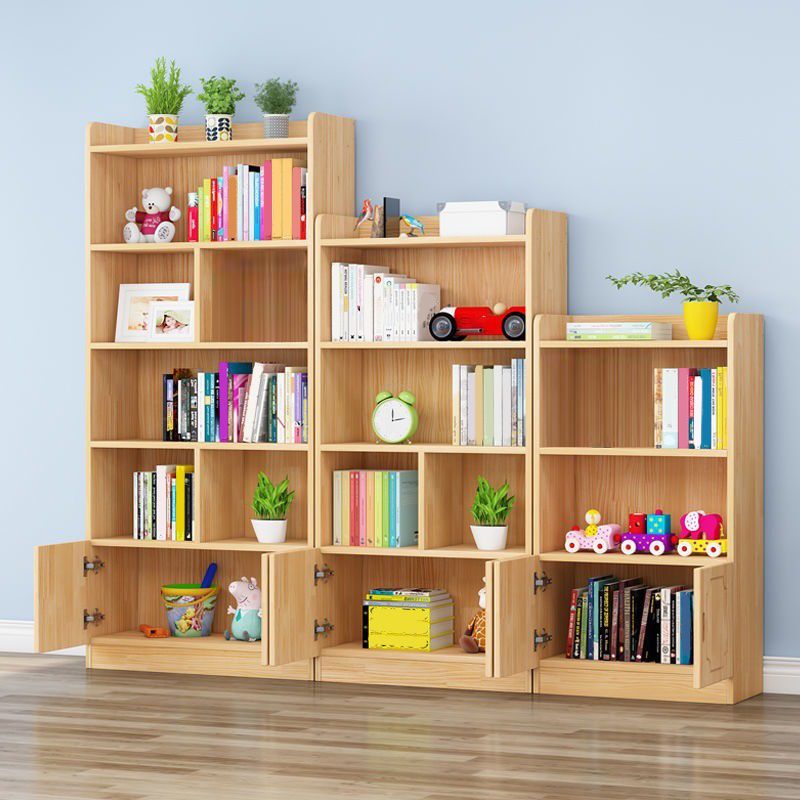 Modern Floor Vertical Bookshelf Brown Closed Back Wooden Shelf Bookcase for Bedroom Clearhalo 'Bookcases' 'furn' 'furn_bookcases' 'Furniture' 'Office Furniture' 1200x1200_210e86eb-4ea8-4848-b502-253671f360d2