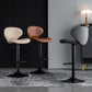Scandinavian Matte Finish Adjustable Height Swivel Bar Stool Leather Home Stool Clearhalo 'Bar Furniture' 'Bar Stools' 'bar_stools' 'furn' 'furn_bar_stools' 'Furniture' 'furniture_bar_stools' 'Kitchen & Dining Furniture' 1200x1200_210e886e-0e86-449f-a8d8-8ae336816896