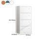 Modern & Contemporary Shelf Bookcase Closed Back Bookshelf for Office