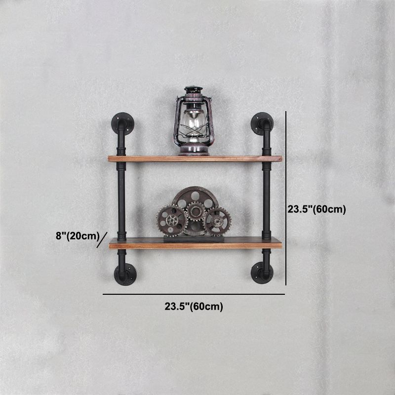 Metal Floating Bookcase Industrial Style Closed Back Shelf for Home Office Clearhalo 'Bookcases' 'furn' 'furn_bookcases' 'Furniture' 'furniture_bookcases' 'Office Furniture' 1200x1200_2110a711-070a-44ad-b756-6638a94703f0