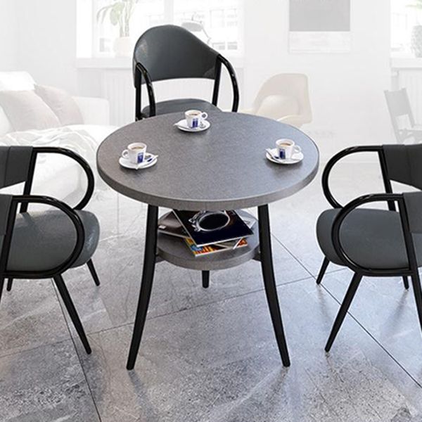 Modern Stone Storable Dining Table Metal Base for Dining Room Clearhalo 'Dining Tables & Seating' 'Dining Tables' 'dining_table' 'furn' 'furn_dining_table' 'Furniture' 'Kitchen & Dining Furniture' 1200x1200_2113fecc-b5b5-4740-824e-198443773113