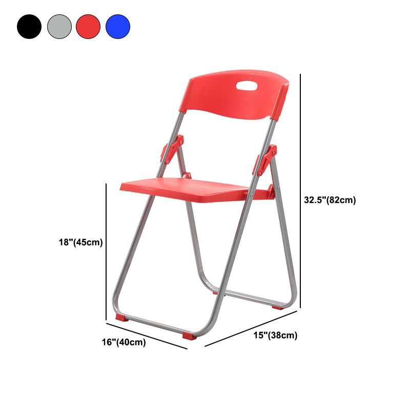 Sedia per ufficio imbottita in plastica senza bracciale moderna sedia da back office