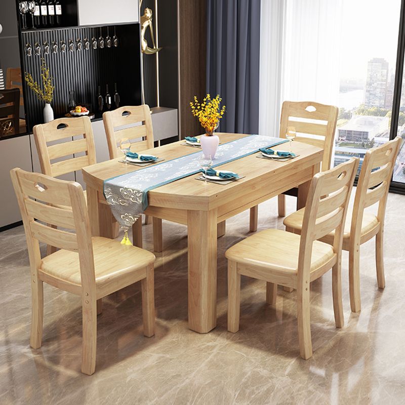 Drop-Leaf Dining Table Contemporary 4 Legs Dining Room Table Clearhalo 'Dining Tables & Seating' 'Dining Tables' 'dining_table' 'furn' 'furn_dining_table' 'Furniture' 'Kitchen & Dining Furniture' 1200x1200_2114ca0c-0945-4e01-a387-18167df97fad