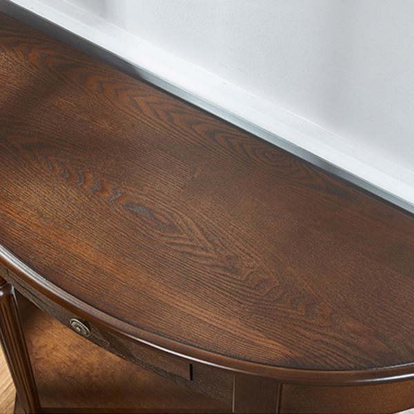 Mid-Century Modern Console Table Antique Finish Console Sofa Table Clearhalo 'Console Tables' 'console_tables' 'Entry & Mudroom Furniture' 'furn' 'furn_console_tables' 'Furniture' 1200x1200_2114e525-ee30-4c7e-96ab-e79823929339