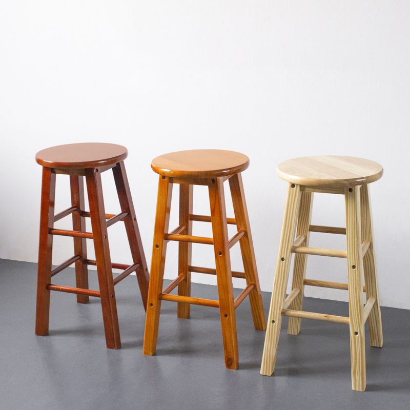 Modern Armless Counter Stool Wood Household Bar Stool with Pedal Clearhalo 'Bar Furniture' 'Bar Stools' 'bar_stools' 'furn' 'furn_bar_stools' 'furniture_bar_stools' 'Kitchen & Dining Furniture' 'kitchen&dining_furn' 'kitchen' 'kitchen_furn' Furniture' 1200x1200_2115dfe2-ac2a-48f1-97b8-1f27bcf10a9b